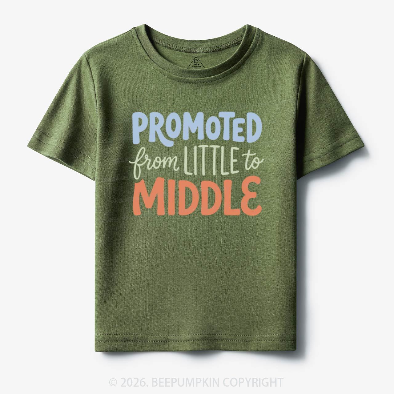 Promoted From Little To Middle Toddler&Kid's Tees