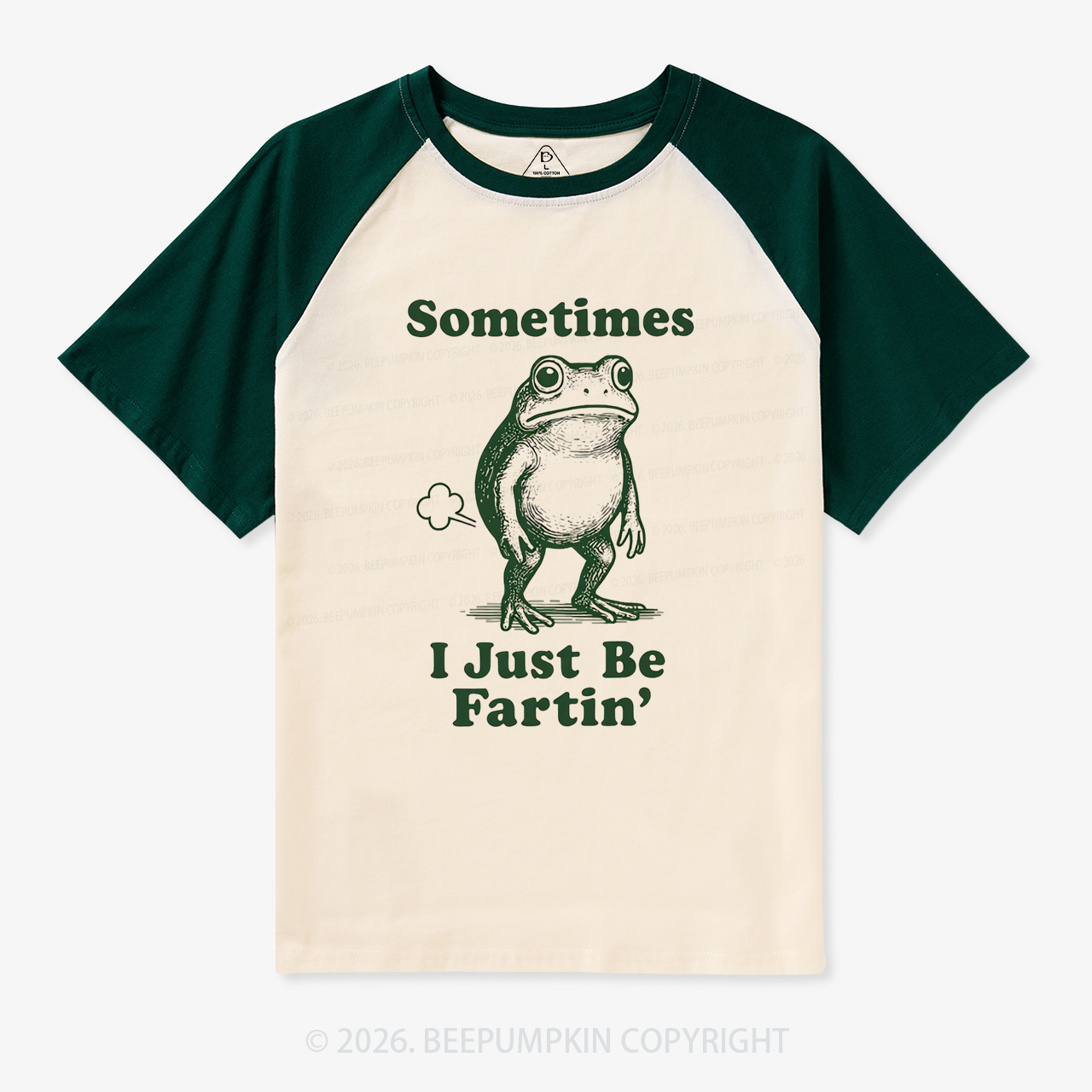 Sometimes I Just Be Fartin Retro Raglan T-Shirt