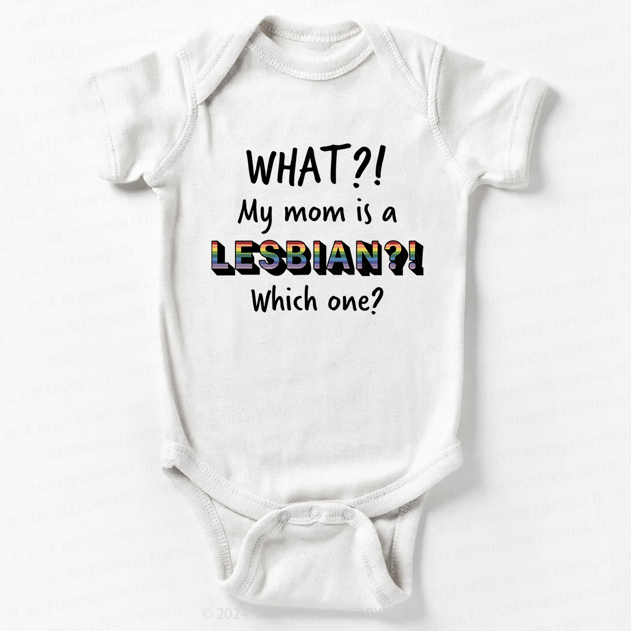 LGBTQ My Mom Is Gay Pride Baby Bodysuit