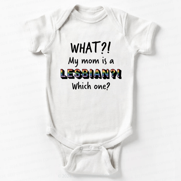 LGBTQ My Mom Is Gay Pride Baby Bodysuit