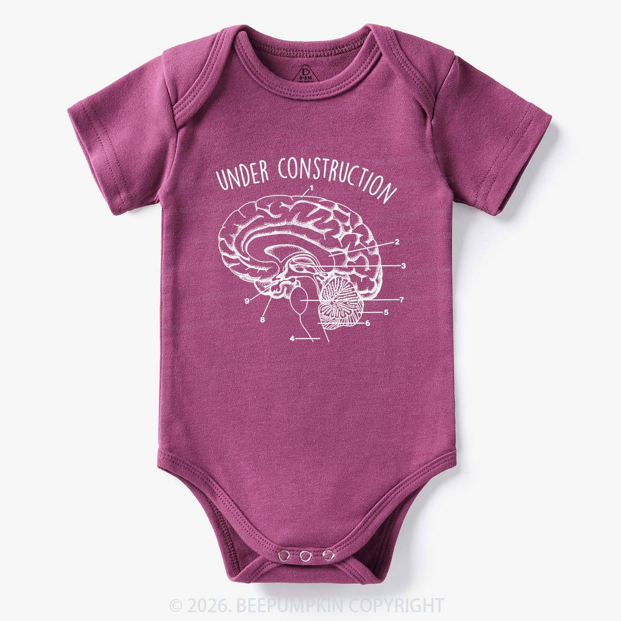 Under Construction Brain Diagram Bodysuit