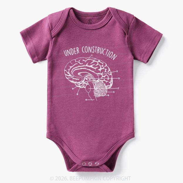 Under Construction Brain Diagram Bodysuit