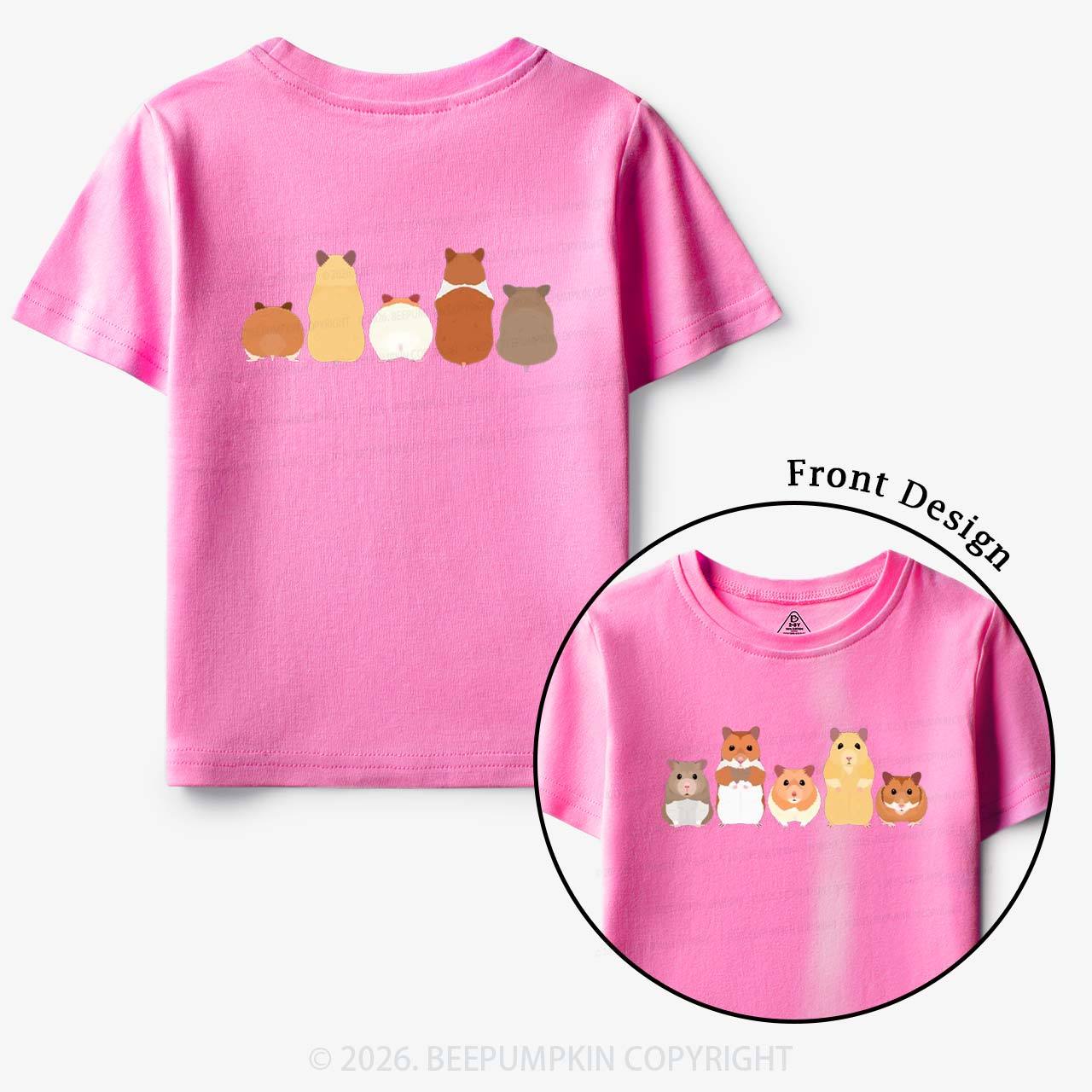 Cute Pet Hamsters Funny Toddler&Kid's Tees