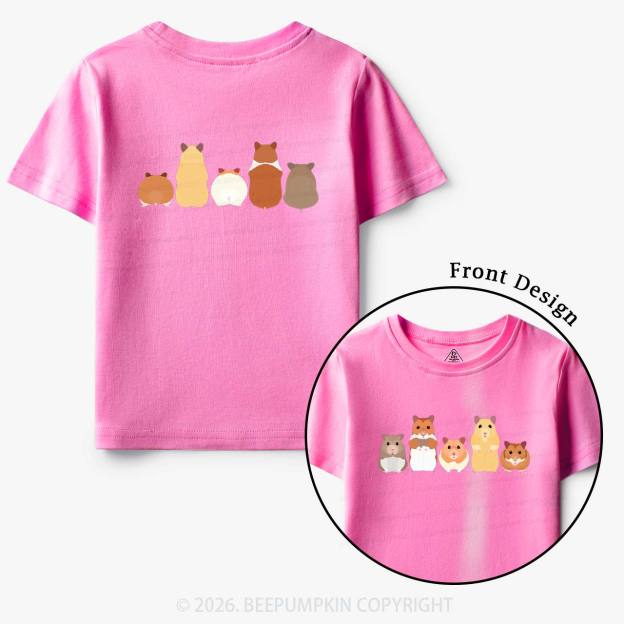 Cute Pet Hamsters Funny Toddler&Kid's Tees
