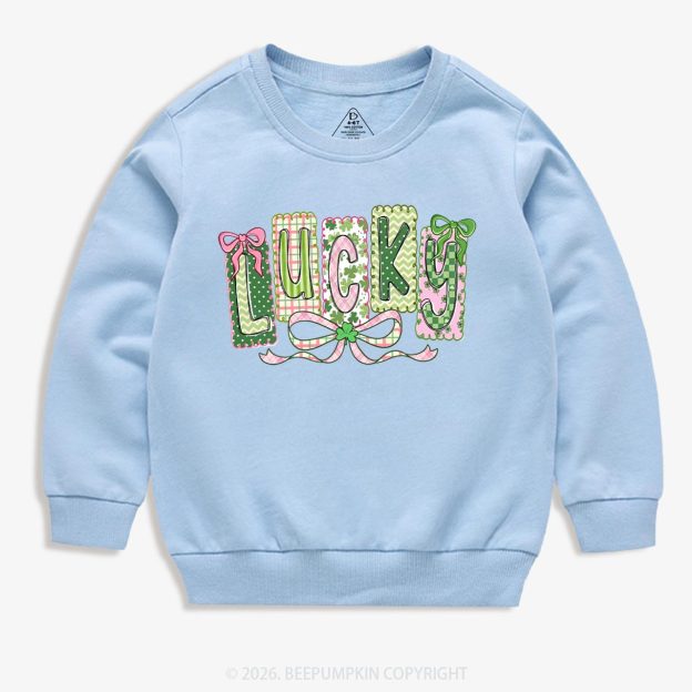 Lucky Shamrock St. Patrick's Day Kid's Sweatshirt