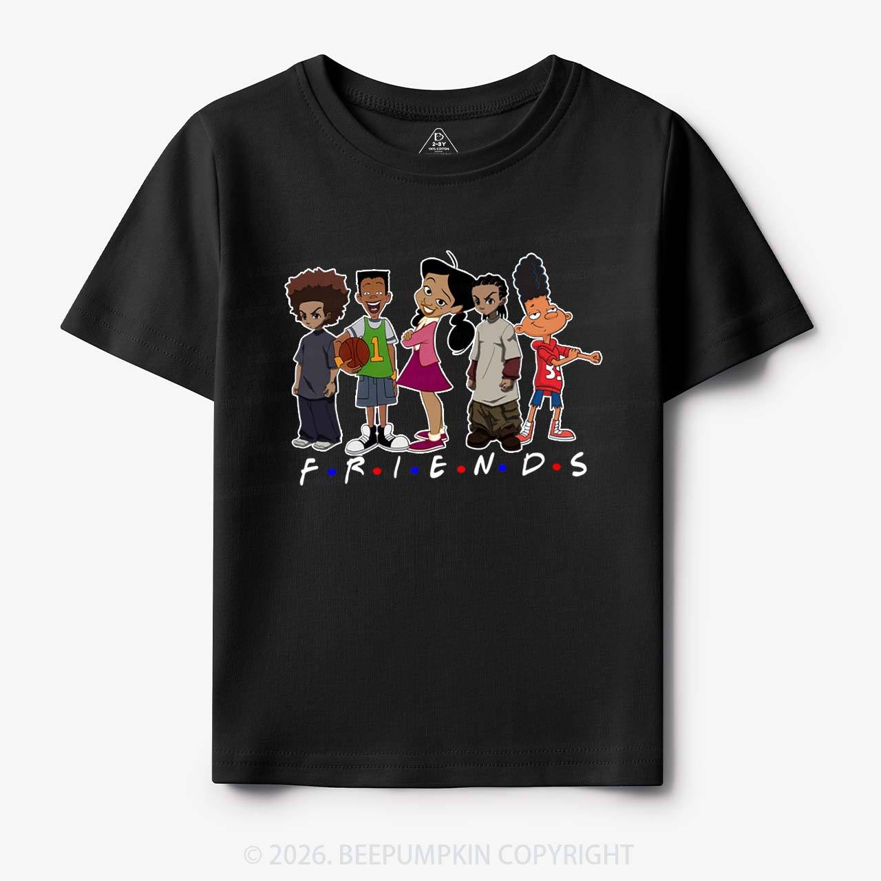 Black Cartoon Characters Toddler&Kid's Tees Beepumpkin