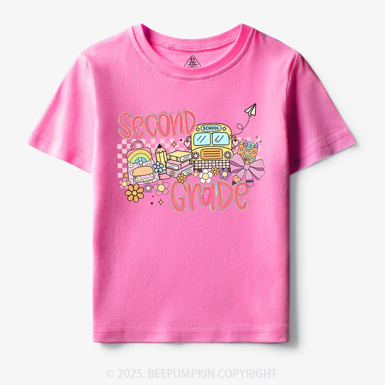 Personalized Happy School Journey Toddler&Kid's Tees Beepumpkin