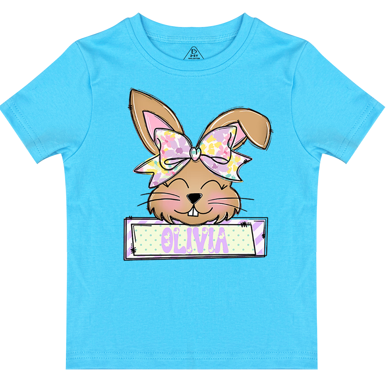 Personalized Bunny Name Toddler&Kid's Tees Beepumpkin