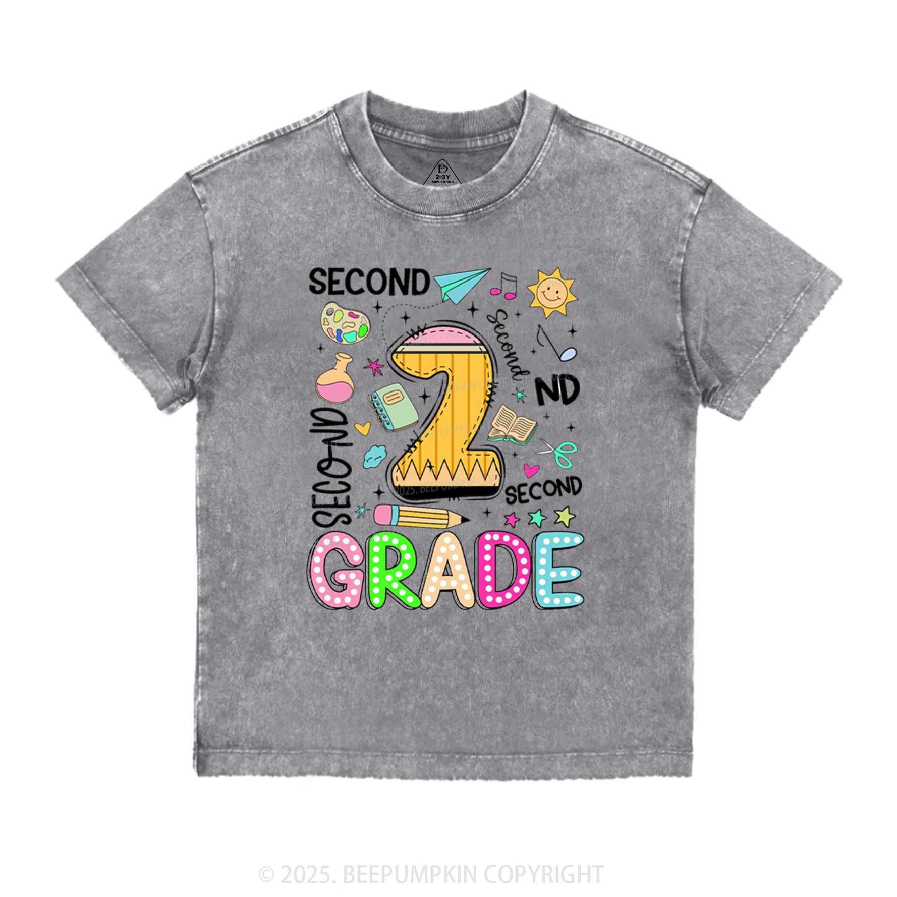 Personalized Pencil & Play Toddler&Kids Washed Tees