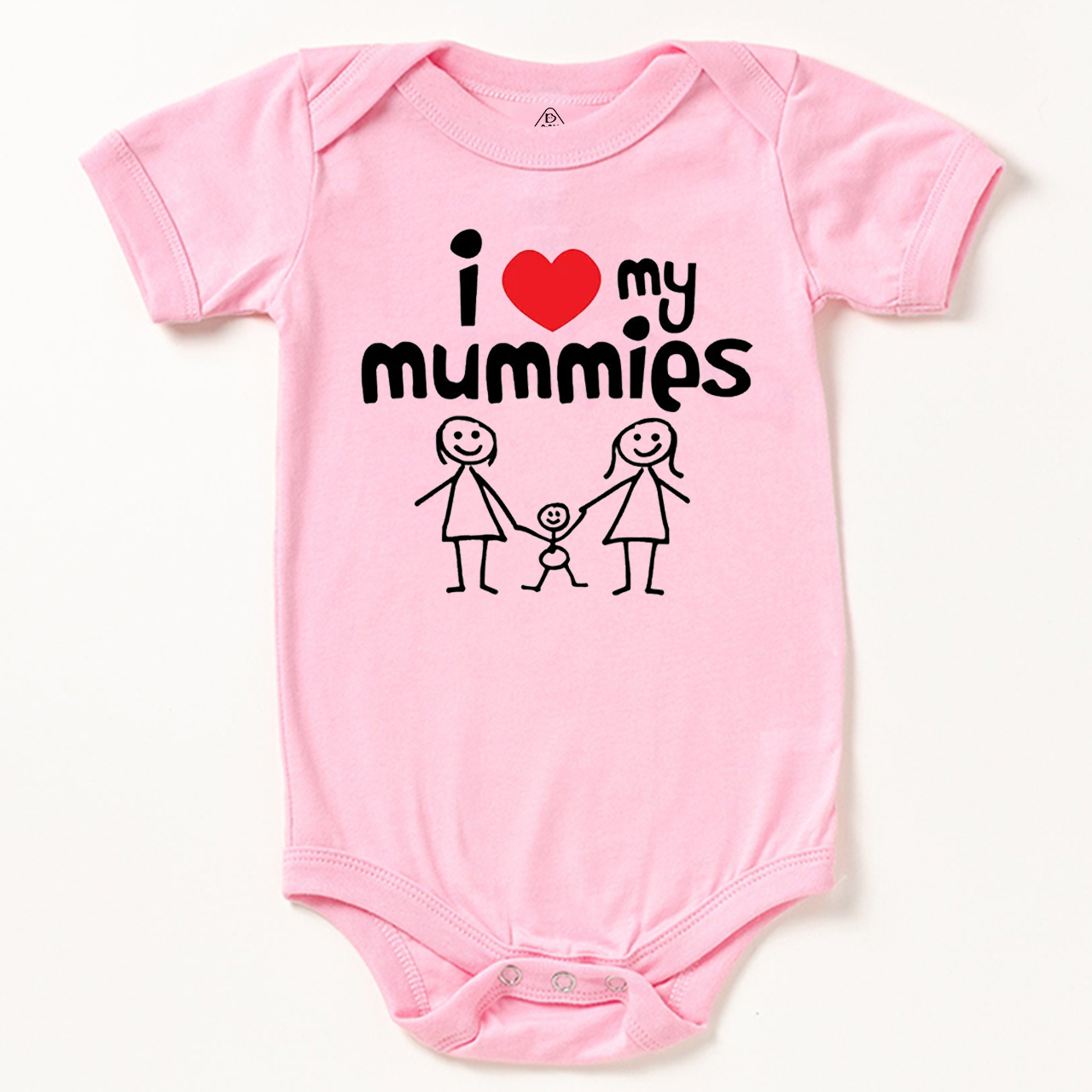I Heart My Mummies LGBTQ Bodysuit Beepumpkin