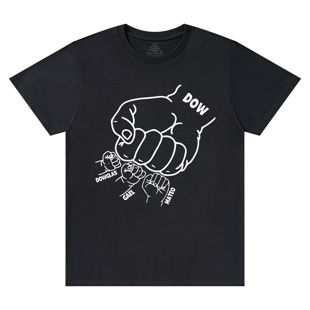 Personalized Dad Raised Fist Hand Dad and me Gift Shirt