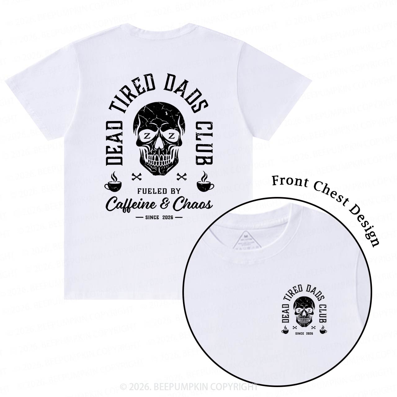 Personalized Dead Tired Dads Club T-Shirts