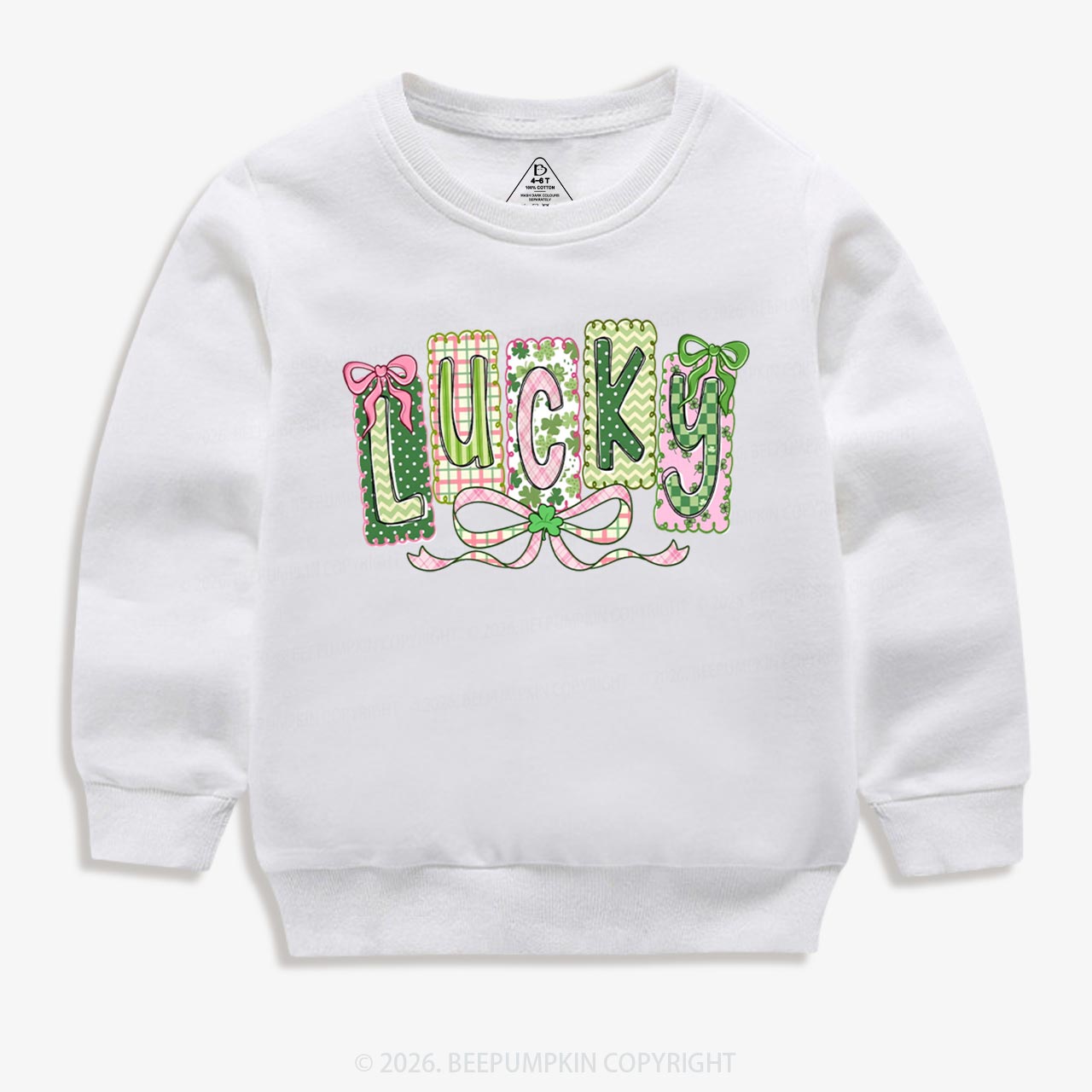 Lucky Shamrock St. Patrick's Day Kid's Sweatshirt
