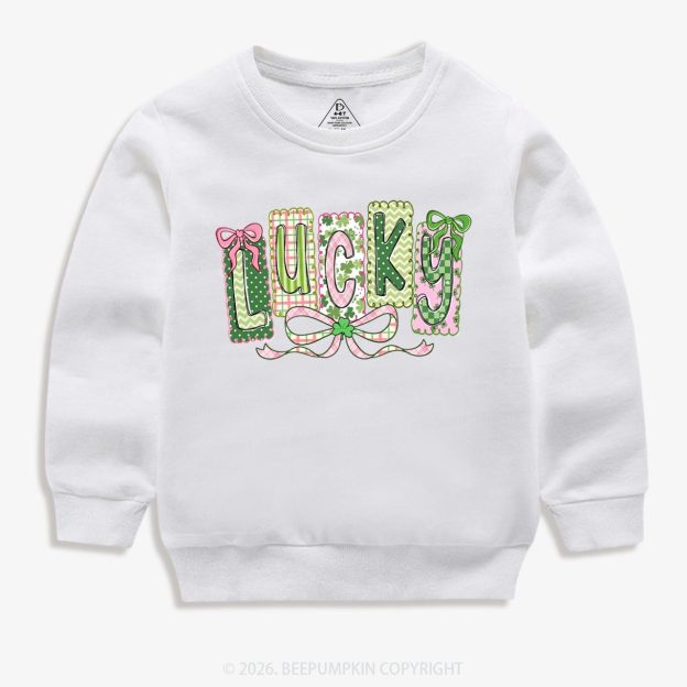 Lucky Shamrock St. Patrick's Day Kid's Sweatshirt