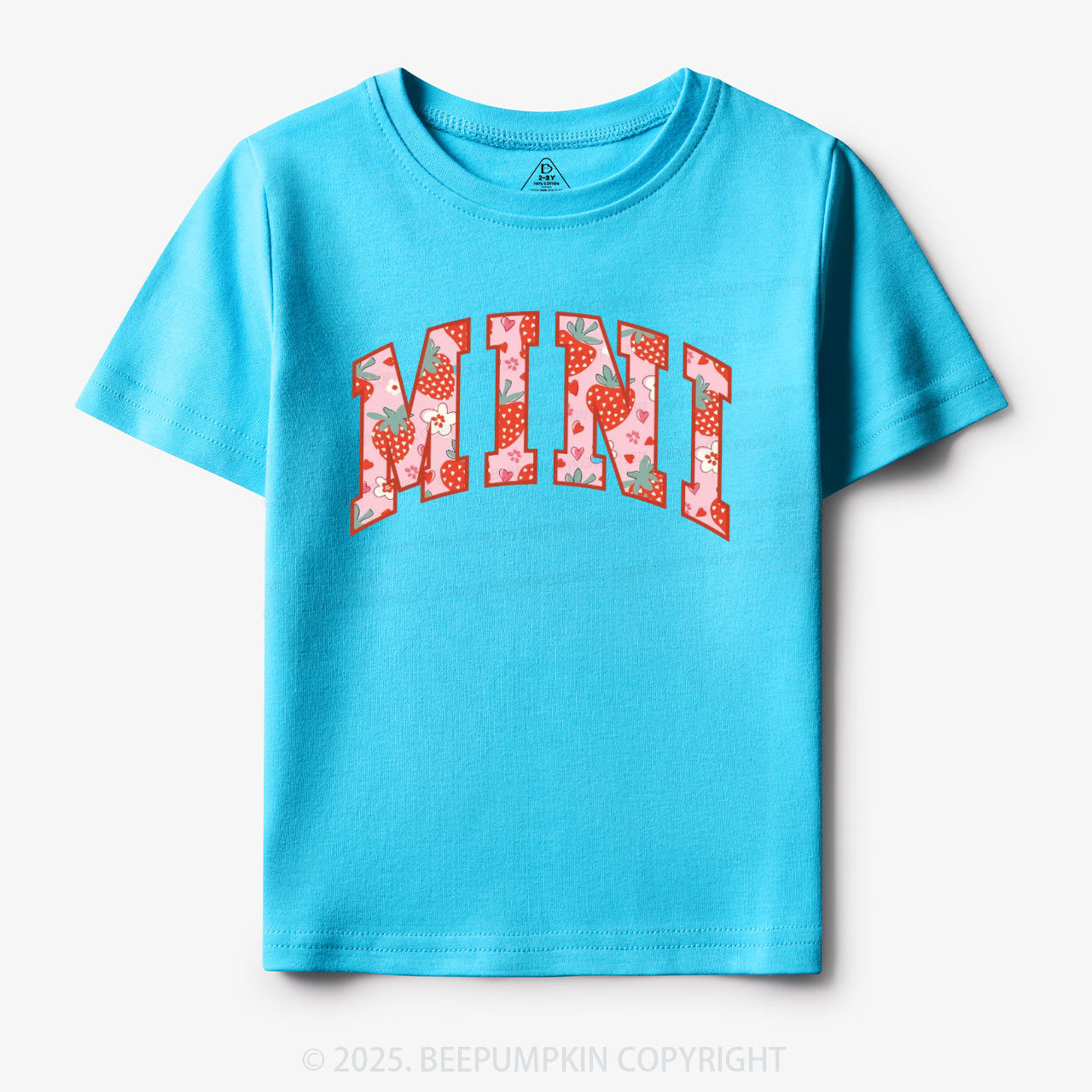 Happy Mini Strawberry Toddler&Kid's Tees Beepumpkin