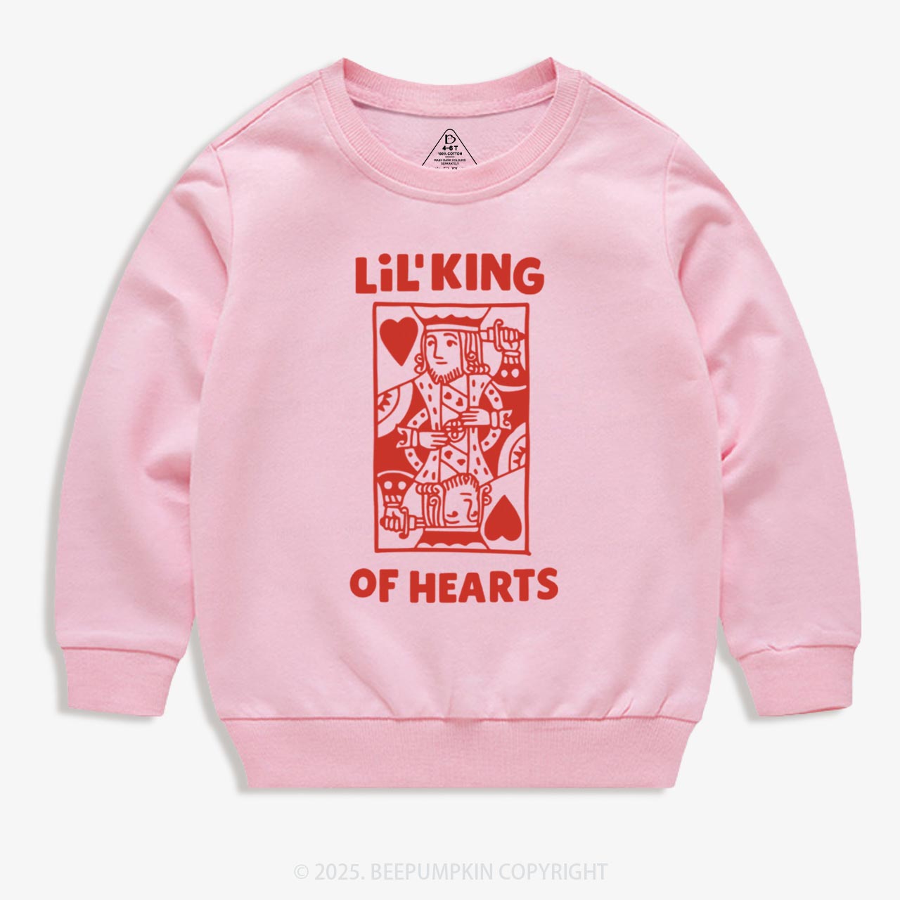 Lil' King of Hearts Valentine's Day Kid's Sweatshirt