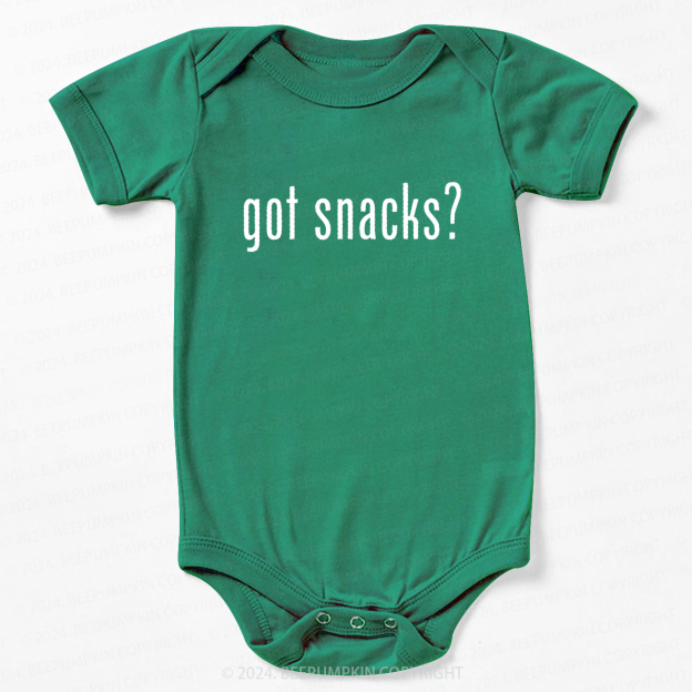 Got Snacks Bodysuit For Baby