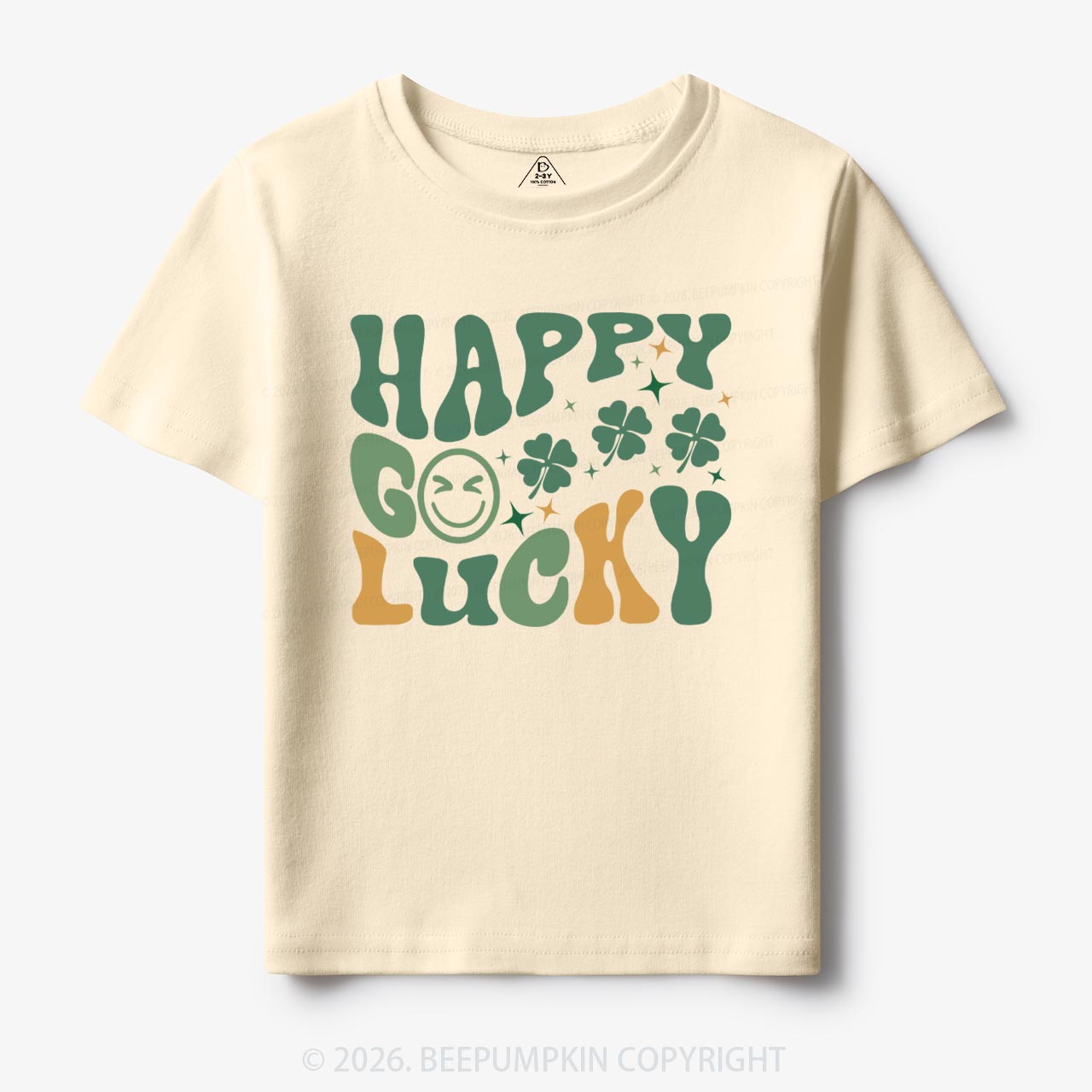 Happy Go Lucky Retro Toddler Shirt