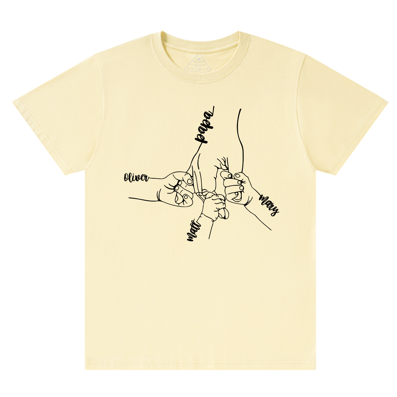 Custom Kids Grab Papa Hands Dad T-shirt