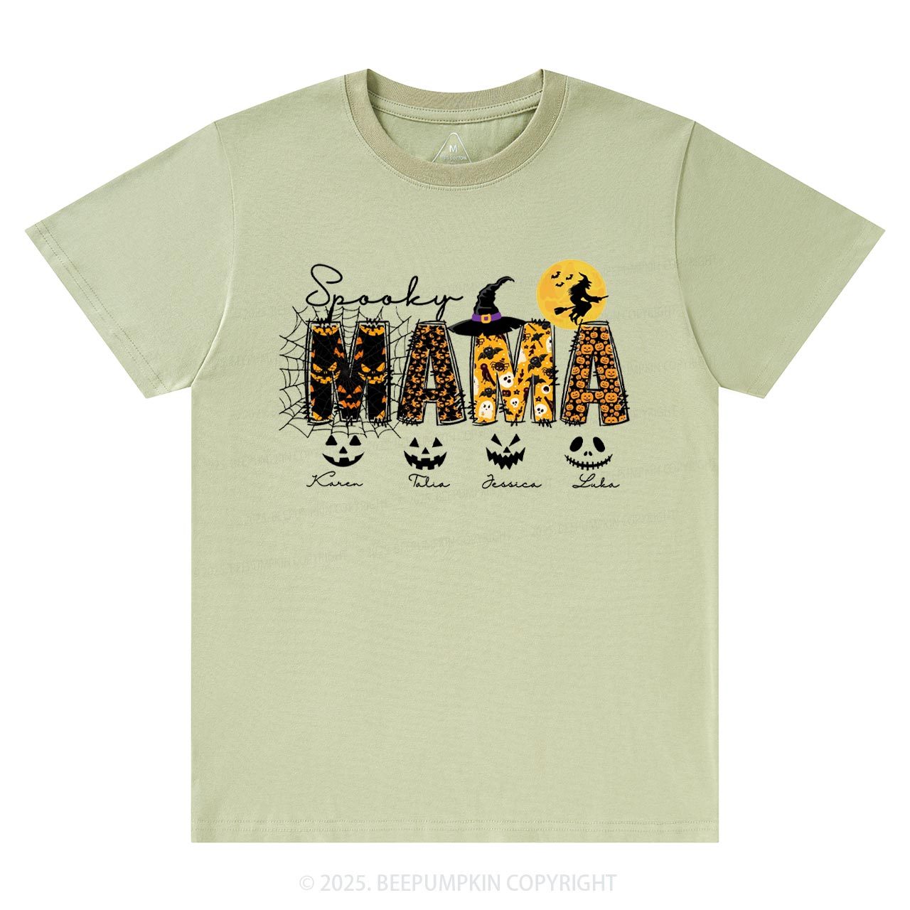 Personalized Spooky Mama T-Shirts Beepumpkin