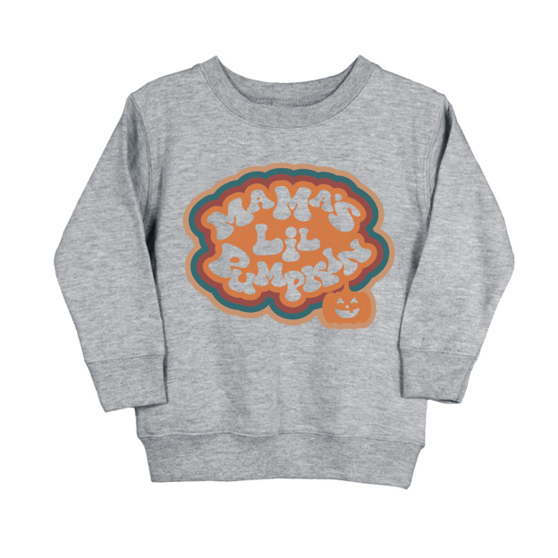 Halloween Mama's Lil Pumpkin Kids Sweatshirt
