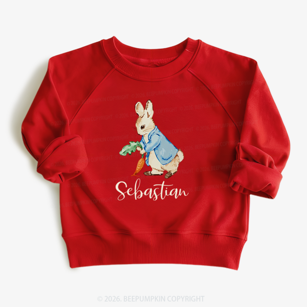 Personalized Little Bunny & Carrot Club Toddler&Kid's Sweatshirt