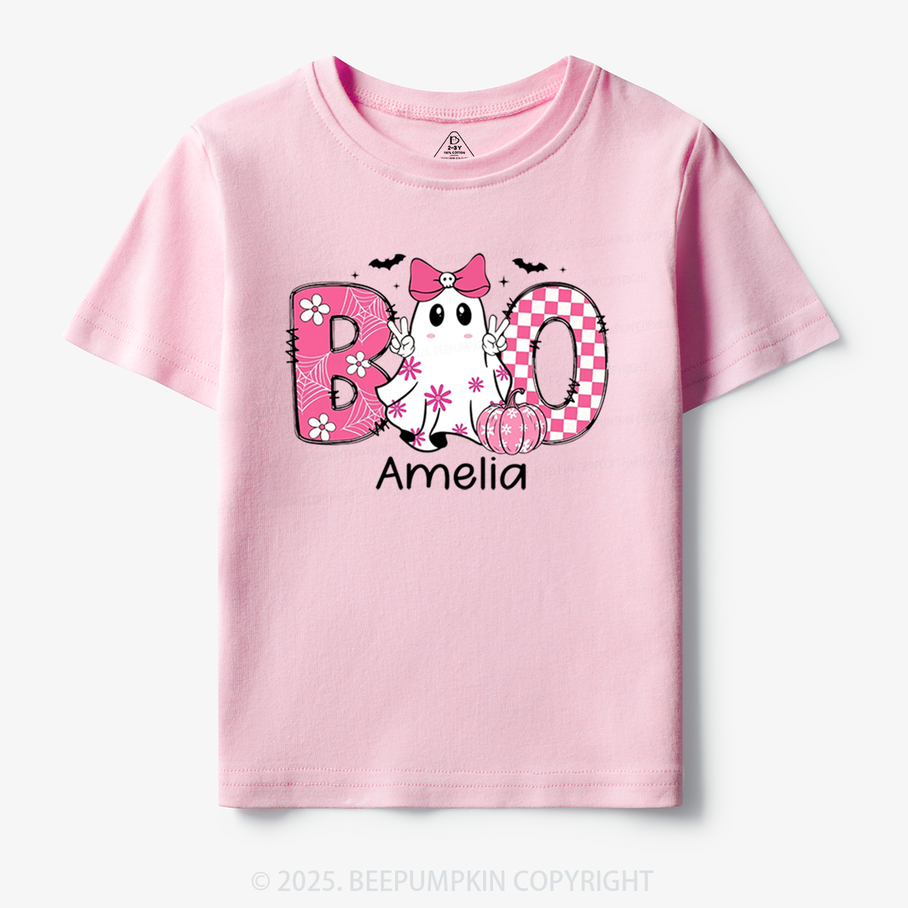Personalized Halloween Kids Name Toddler&Kid's Tees Beepumpkin