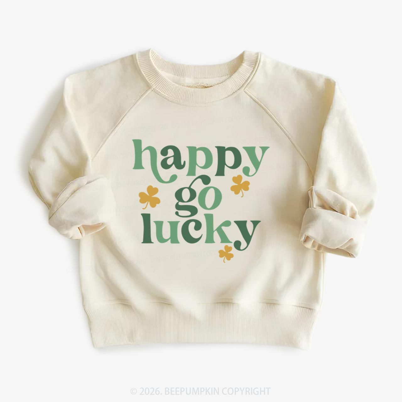 Happy Go Lucky St. Patrick's Day Kid's Sweatshirt