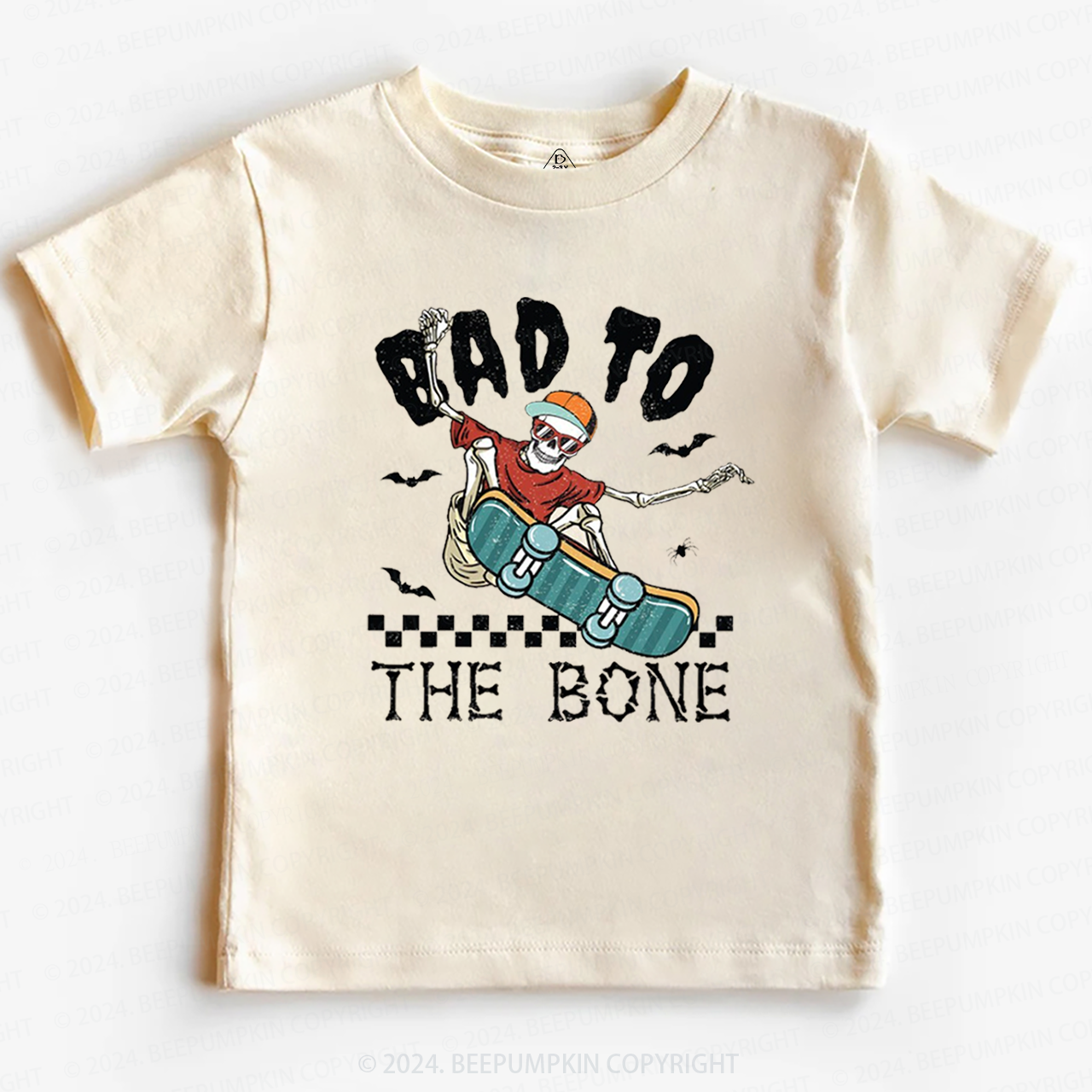 Bad To The Bone Halloween Toddler&Kids Tees 