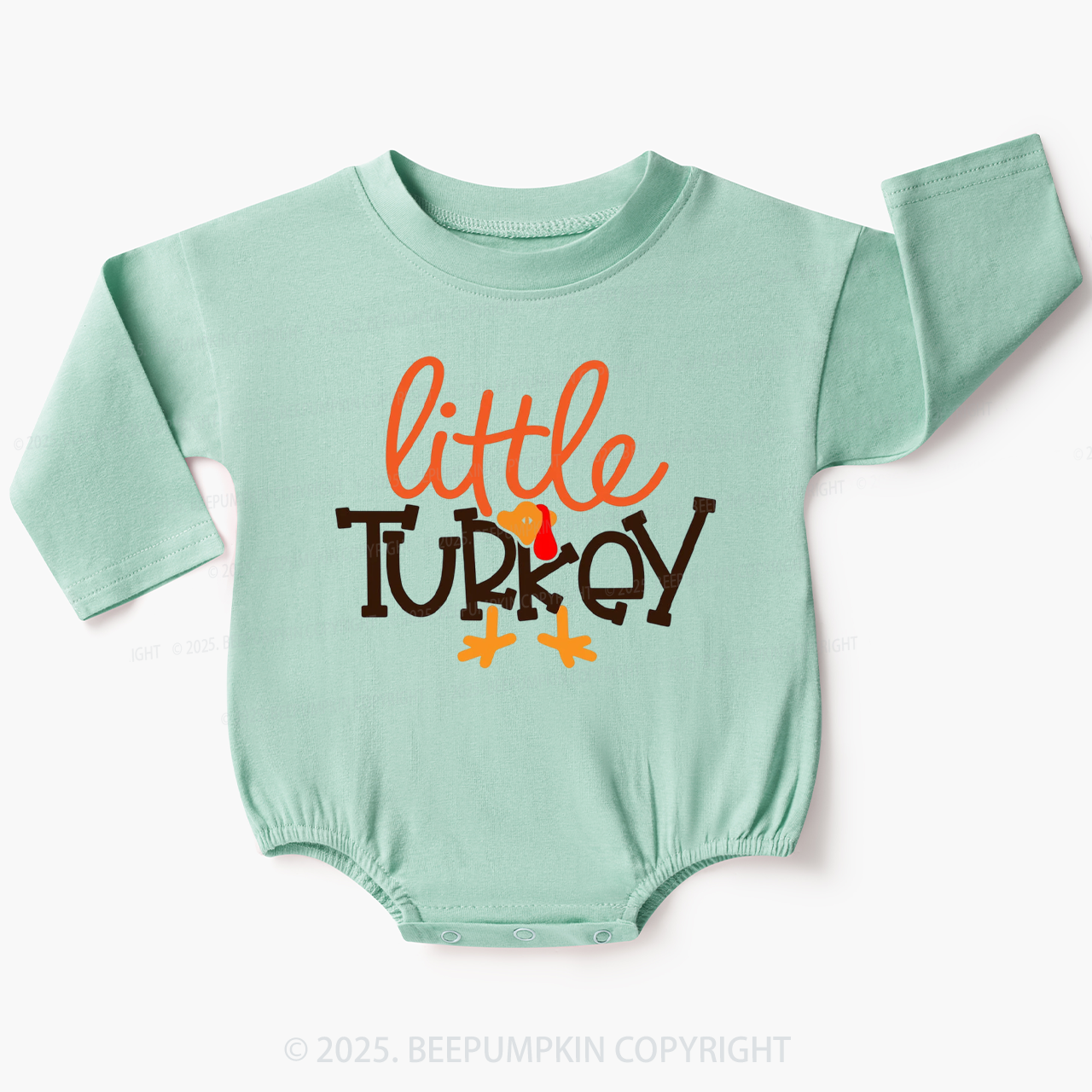  Little Turkey Baby Bubble Romper Beepumpkin