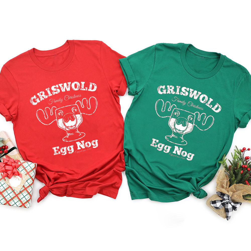Griswold Eggnog Christmas Family Matching Shirt