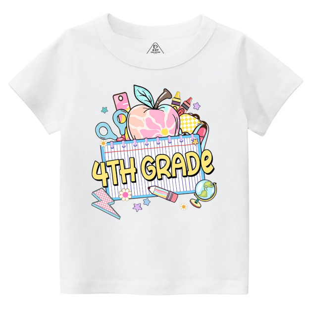 Personalized Pink Apple Back To School Gift Pack Toddler&Kid's Tees Beepumpkin 