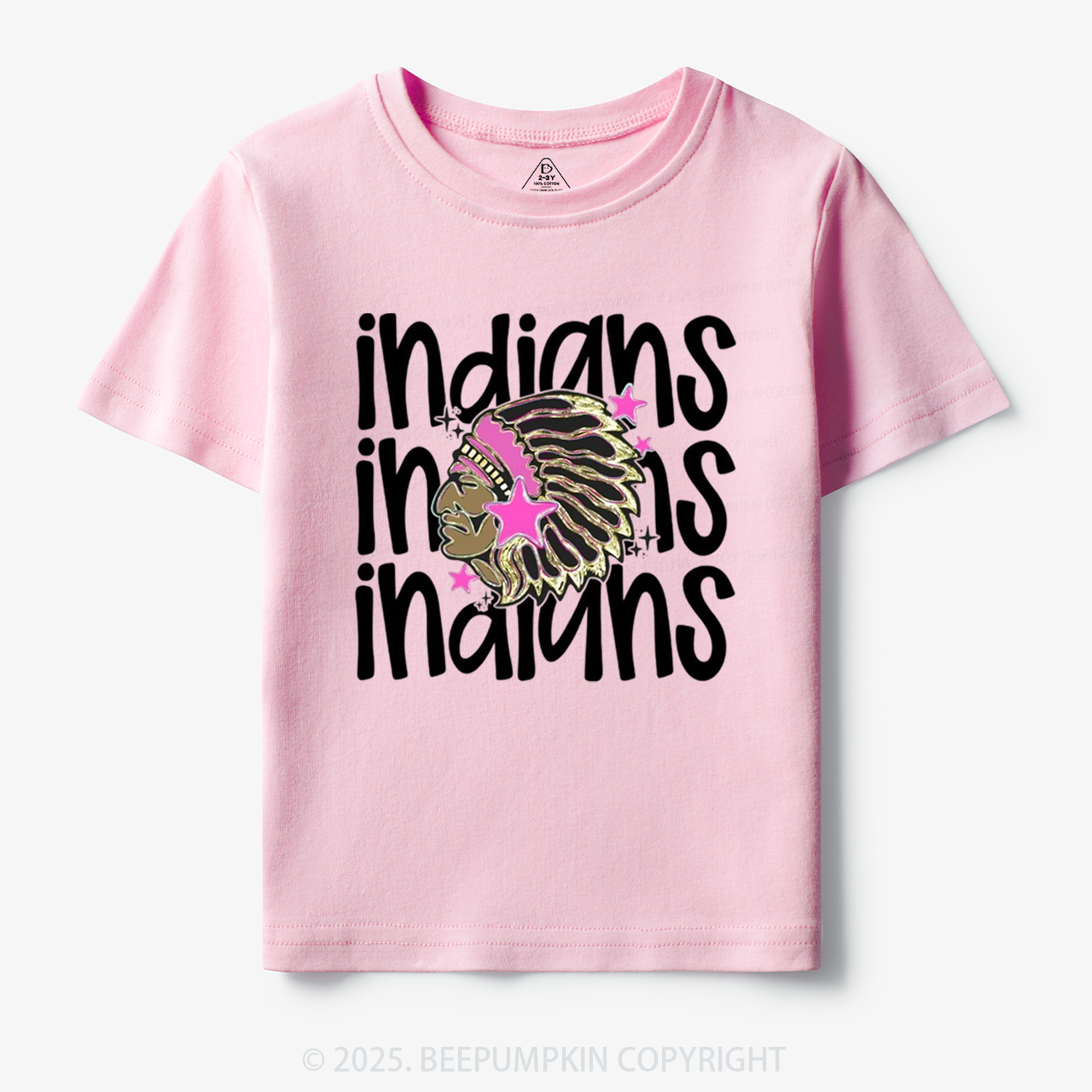 School Mascot Indians Toddler&Kid's Tees Beepumpkin