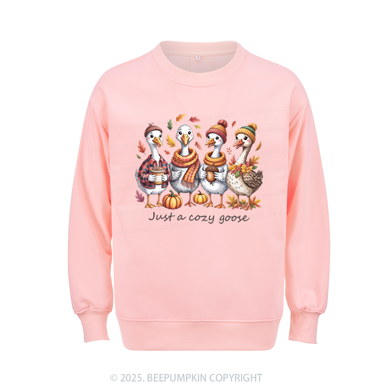 Just a Cozy Goose Sweatshirt Beepumpkin