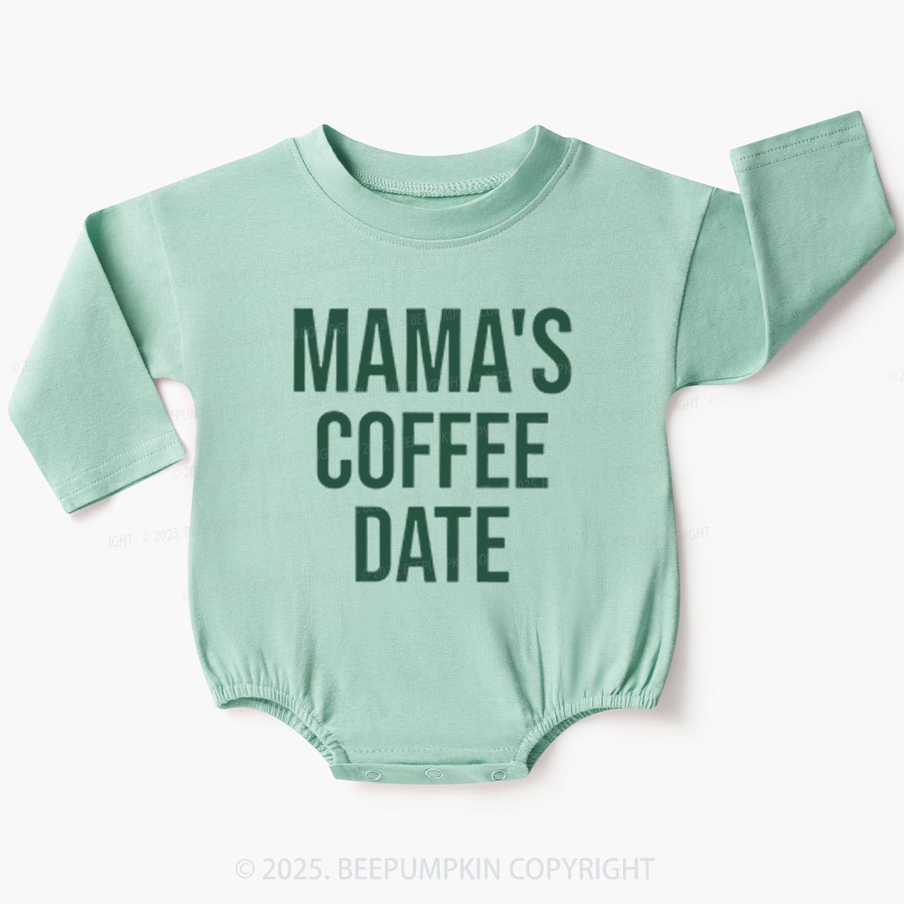 Mom's Coffee Date Baby Bubble Romper Beepumpkin
