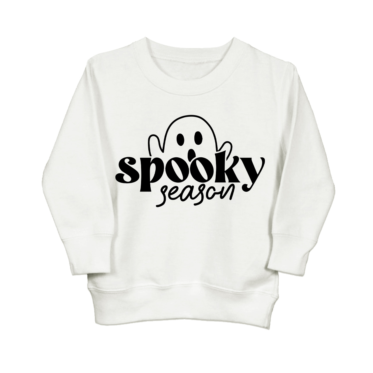 Halloween Cute Ghost Spooky Season Kids Sweatshirt  Sale-Beepumpkin™