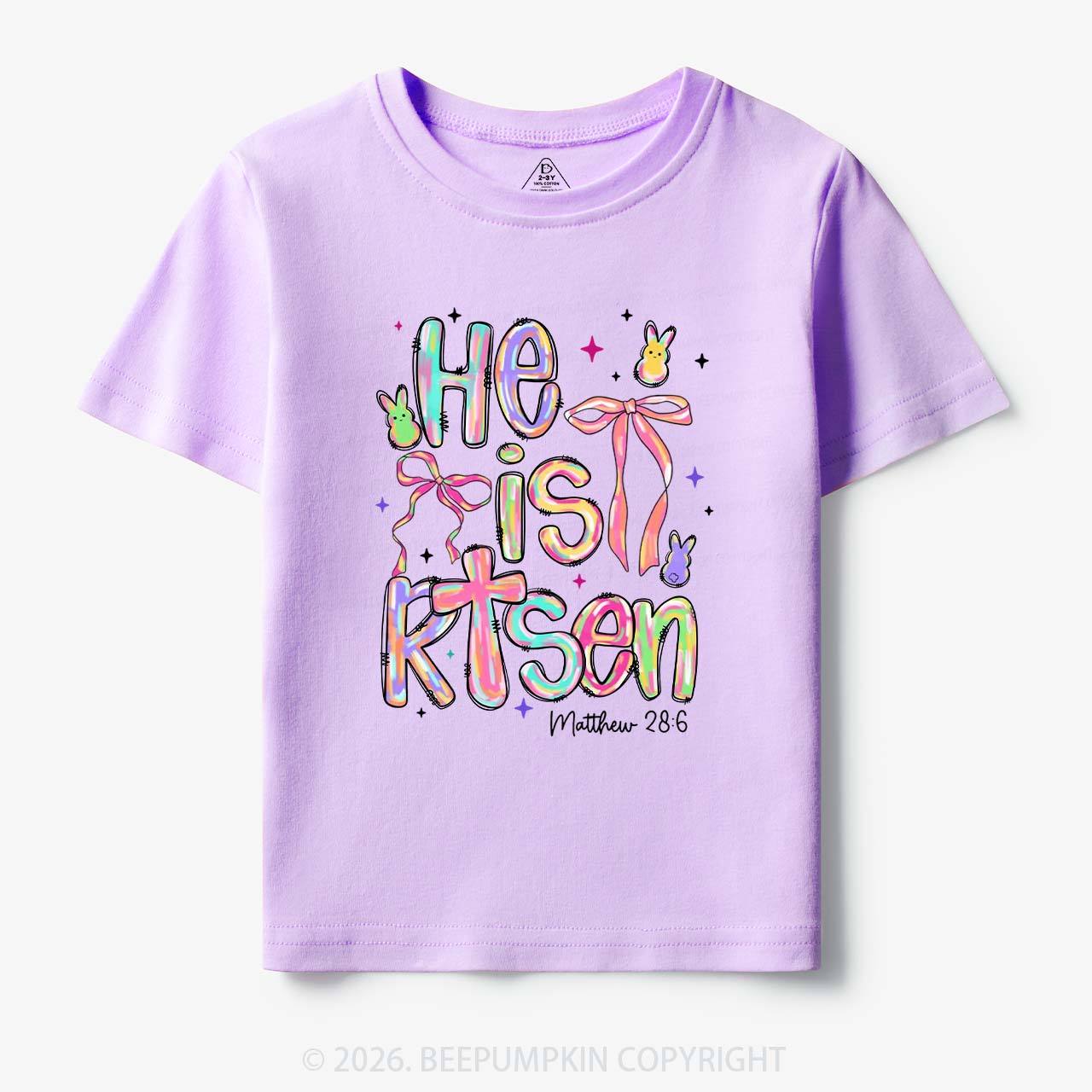 Risen In Color  Candy Bunny Toddler&Kids Tees