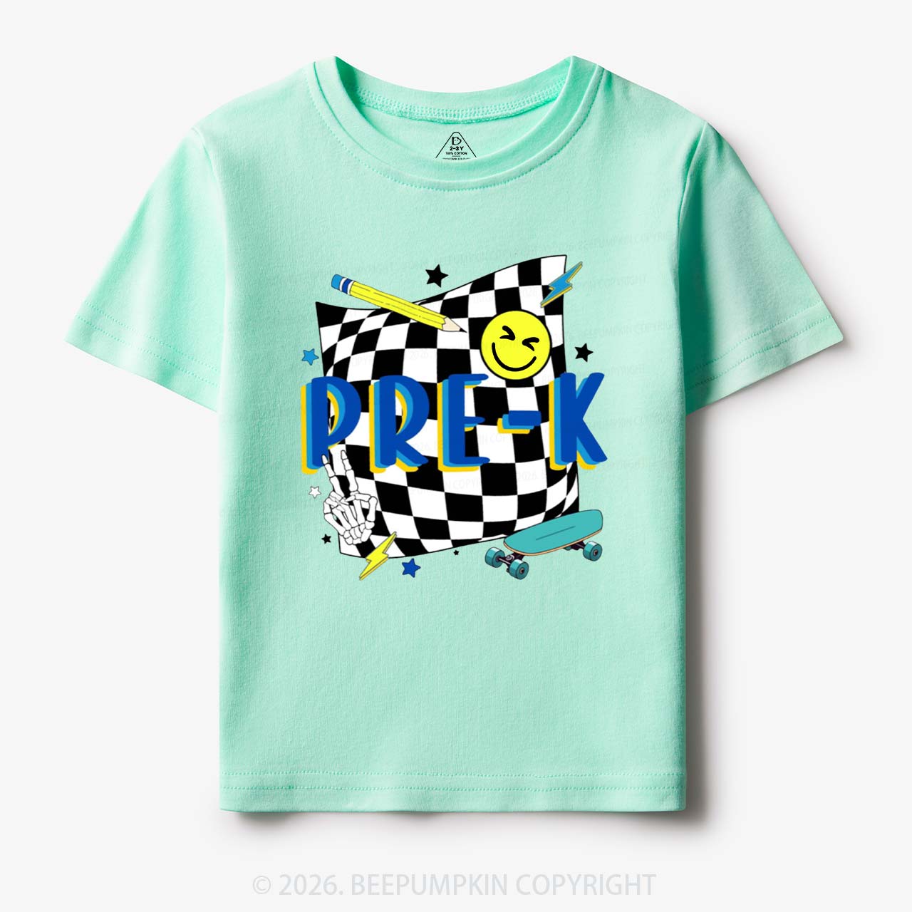 Personalized Cool Skateboard Lightning Back to School Toddler&Kid's Tees