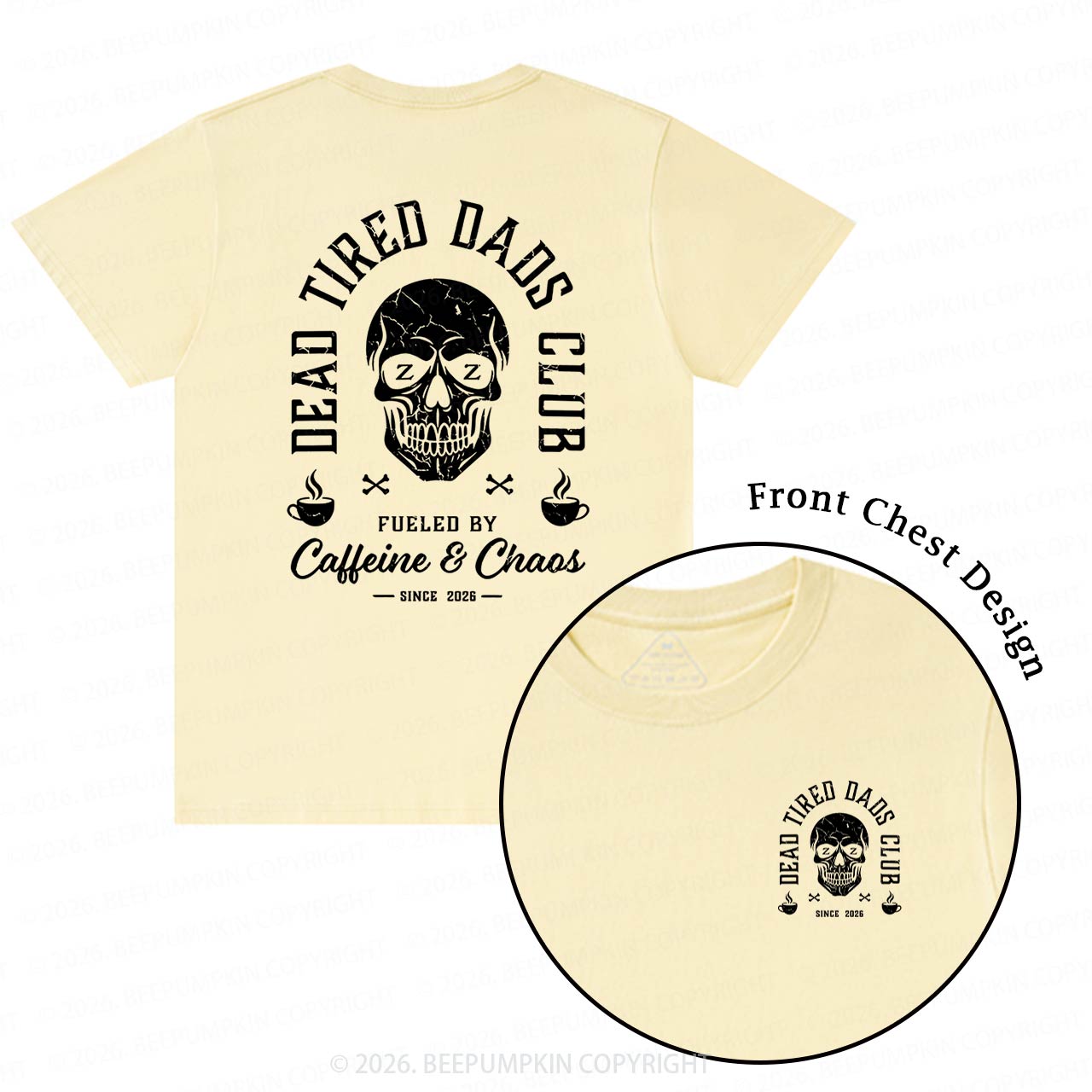Personalized Dead Tired Dads Club T-Shirts
