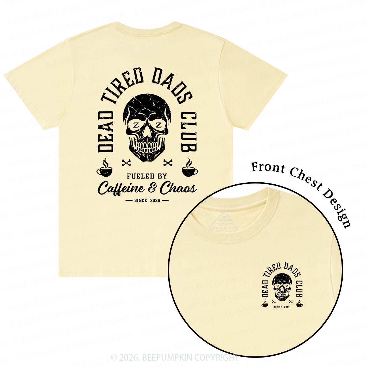 Personalized Dead Tired Dads Club T-Shirts