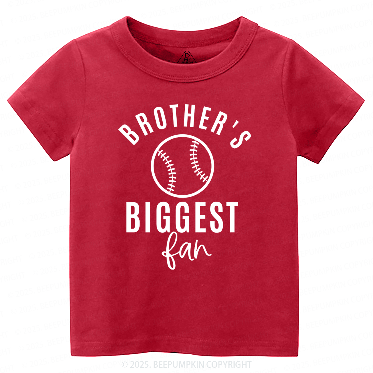 Brother's Biggest Fan Baseball Toddler Shirt