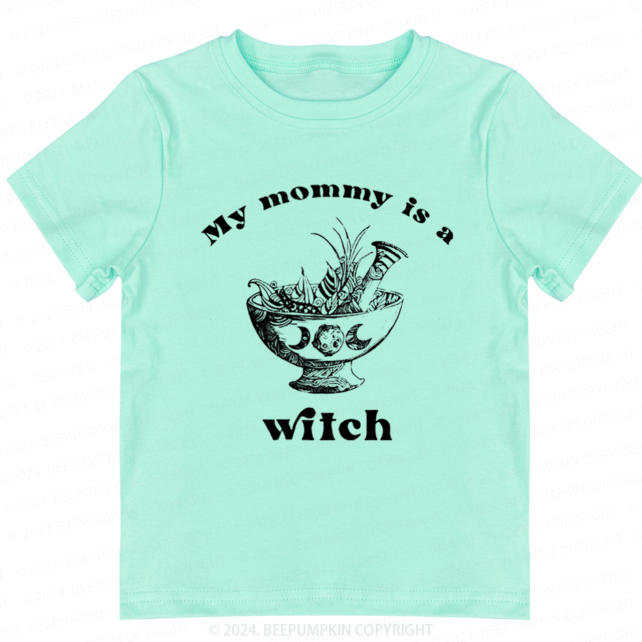 Gothic Mommy Is A Witch Toddler&Kids Tees 8