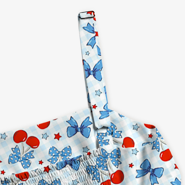 Stars, Cherries & Blooms Independence Day Mom&Me Voile Cami Dress