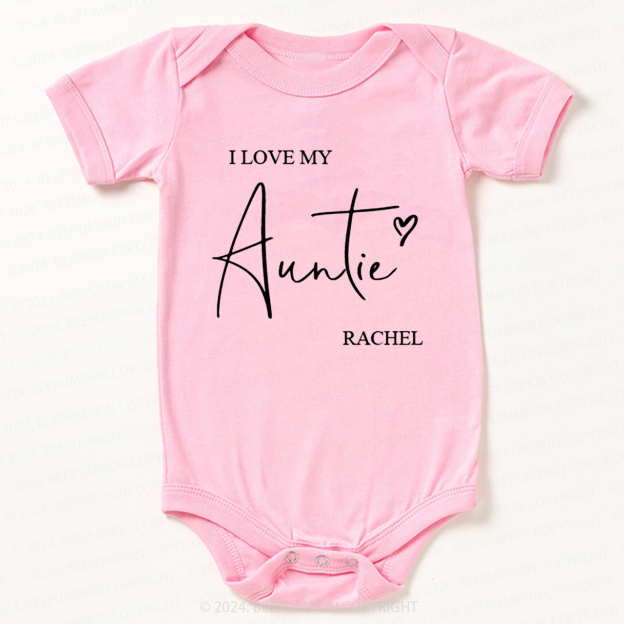 Personalized I Love My Baby Bodysuit