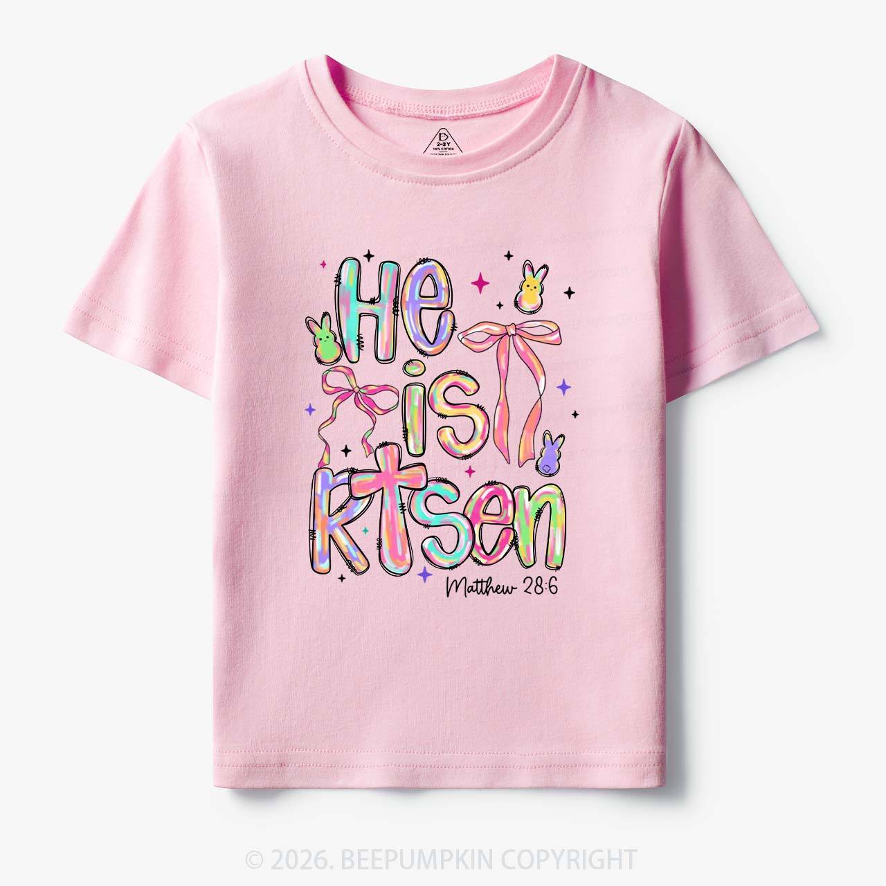 Risen In Color  Candy Bunny Toddler&Kids Tees