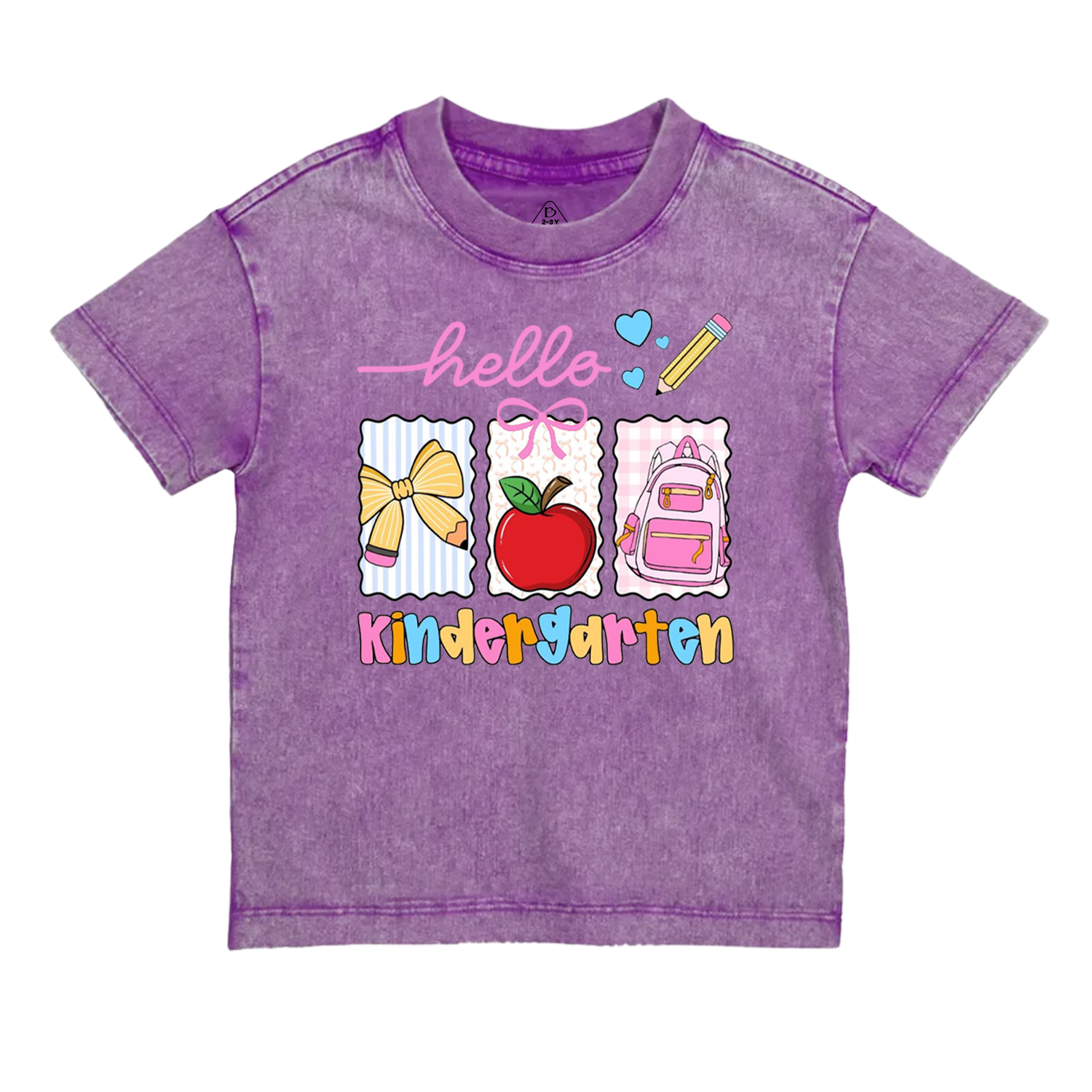 Personalized Back To School Gift Package Toddler&Kids Washed Tees