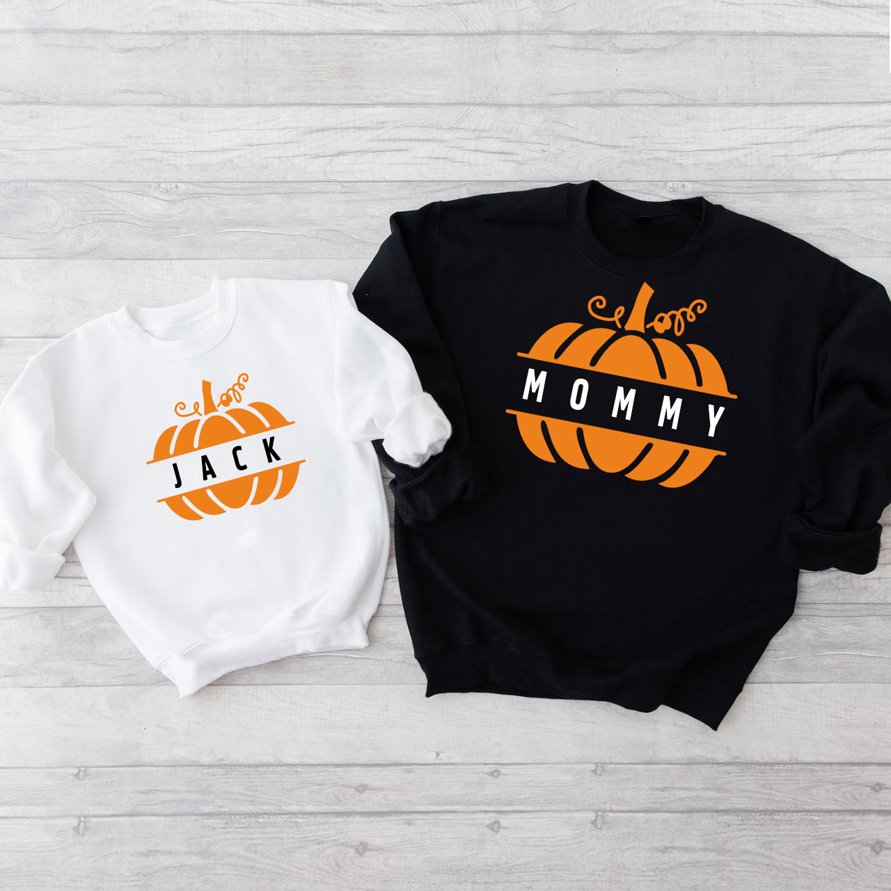 Family Halloween Cute Pumpkin Matching Sweatshirt