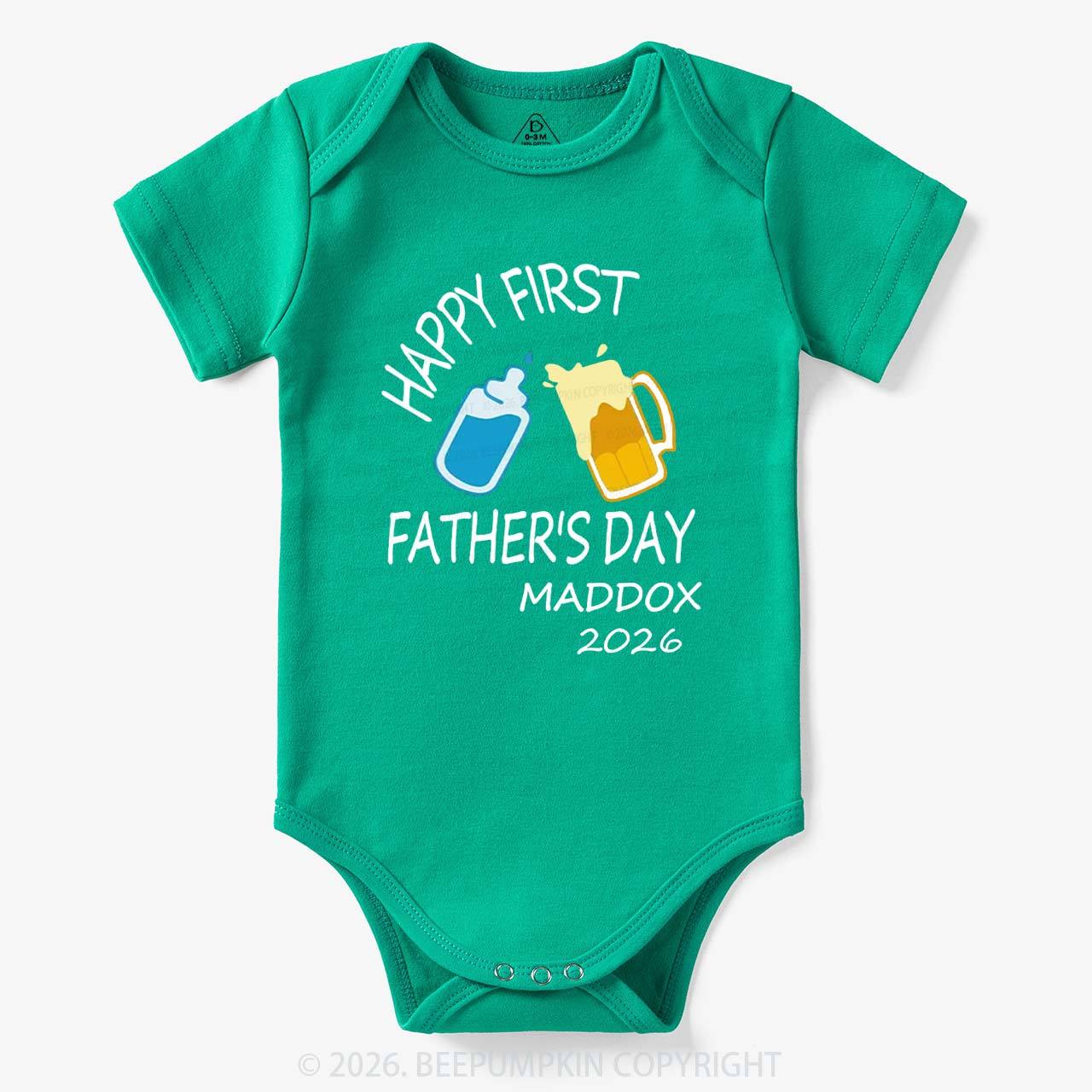 Happy Mother's/ Father's Day Cheers Bodysuit For Baby