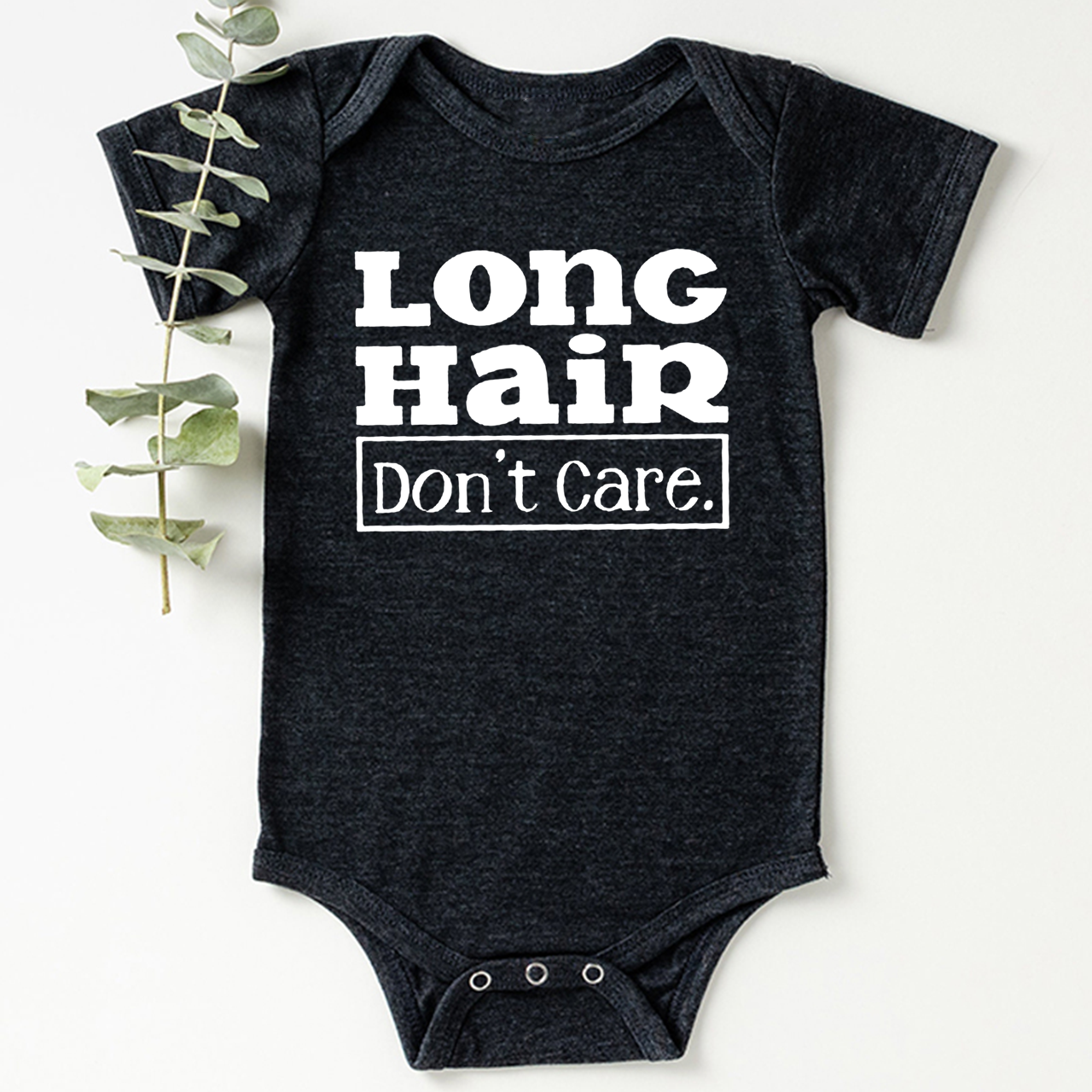 Long Hair Don't Care Bodysuit For Baby
