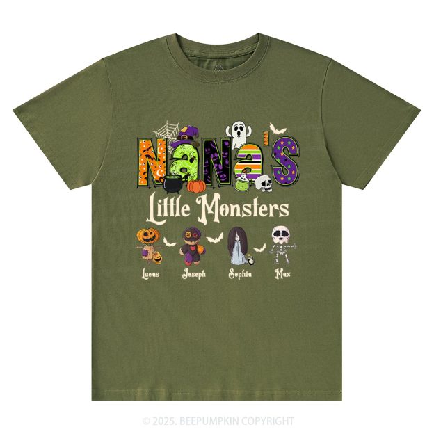Personalized Nana's Little Monsters T-Shirts Beepumpkin